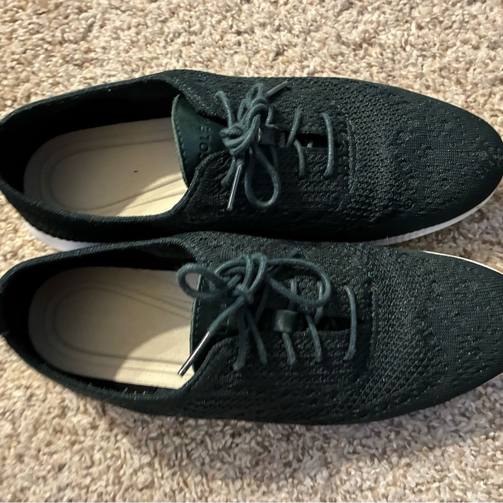 Cole Haan - Dark Green Knit Sneakers - Picture 2 of 7